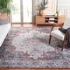 preview thumbnail 15 of 18, SAFAVIEH Tucson Machine Washable Slip Resistant Korneliya Oriental Medallion Rug - Light Grey/Rust - 5' x 8'