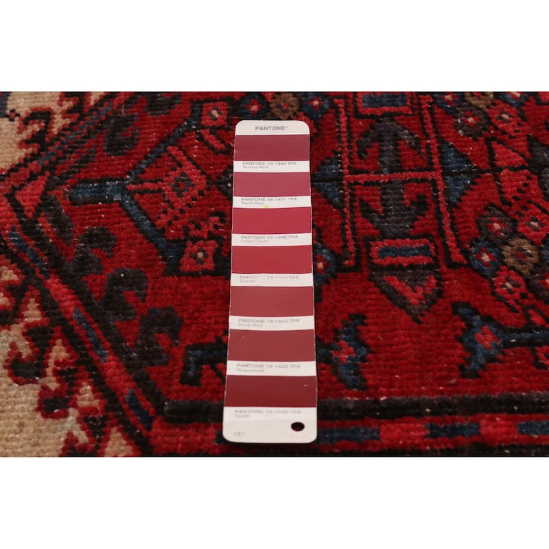 ECARPETGALLERY Hand-knotted Konya Anatolian Red Wool Rug - 3'3 x 11'4