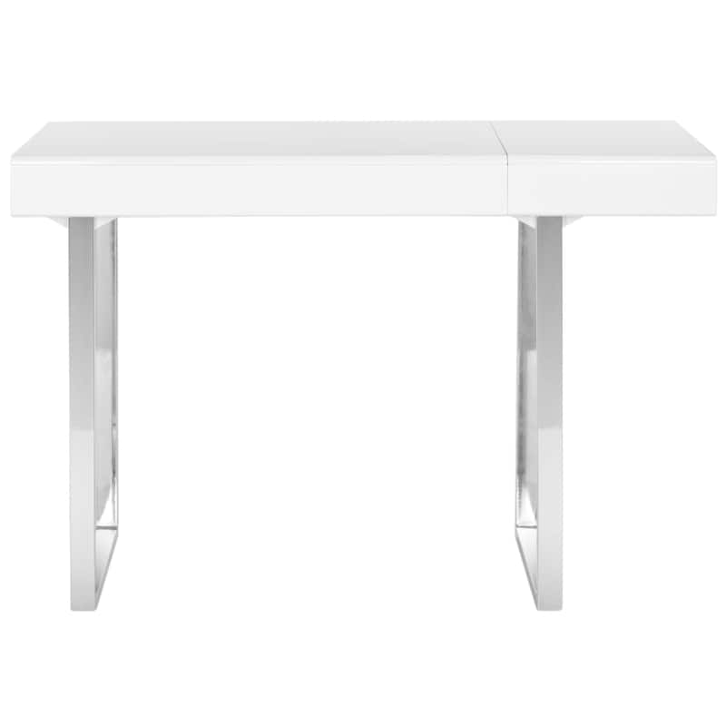 SAFAVIEH Darleen Modern Glam Modern White/ Chrome Desk