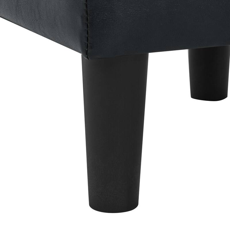 PU Leather Classic Barrel Chair with Ottoman,a kiln-dried solid and engineered wood frame that rests on plastic legs