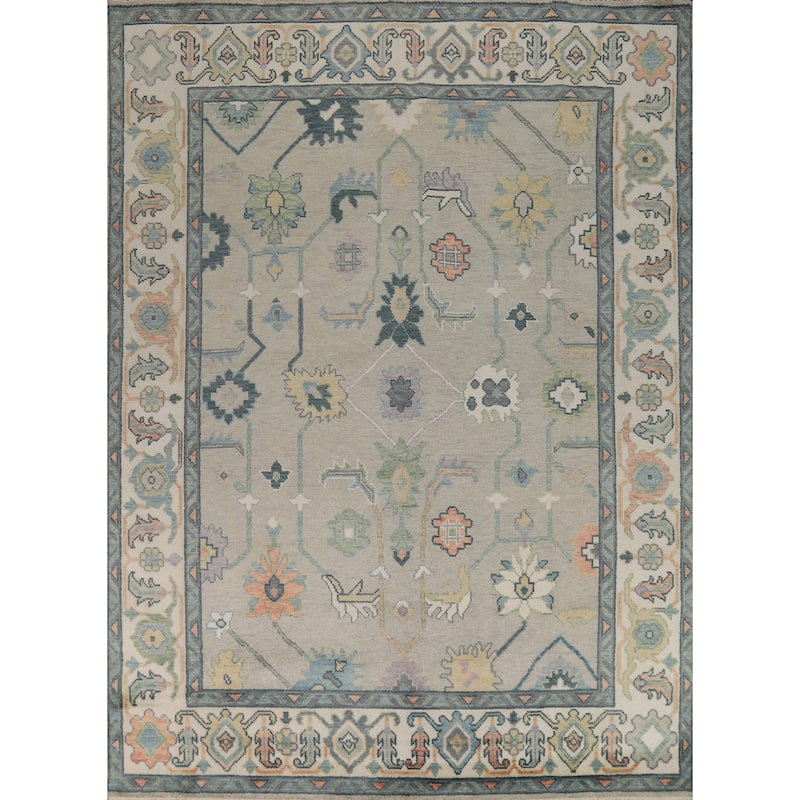 Oushak Indian Area Rug Handmade Oriental Wool Carpet - 8'2" x 10'0"