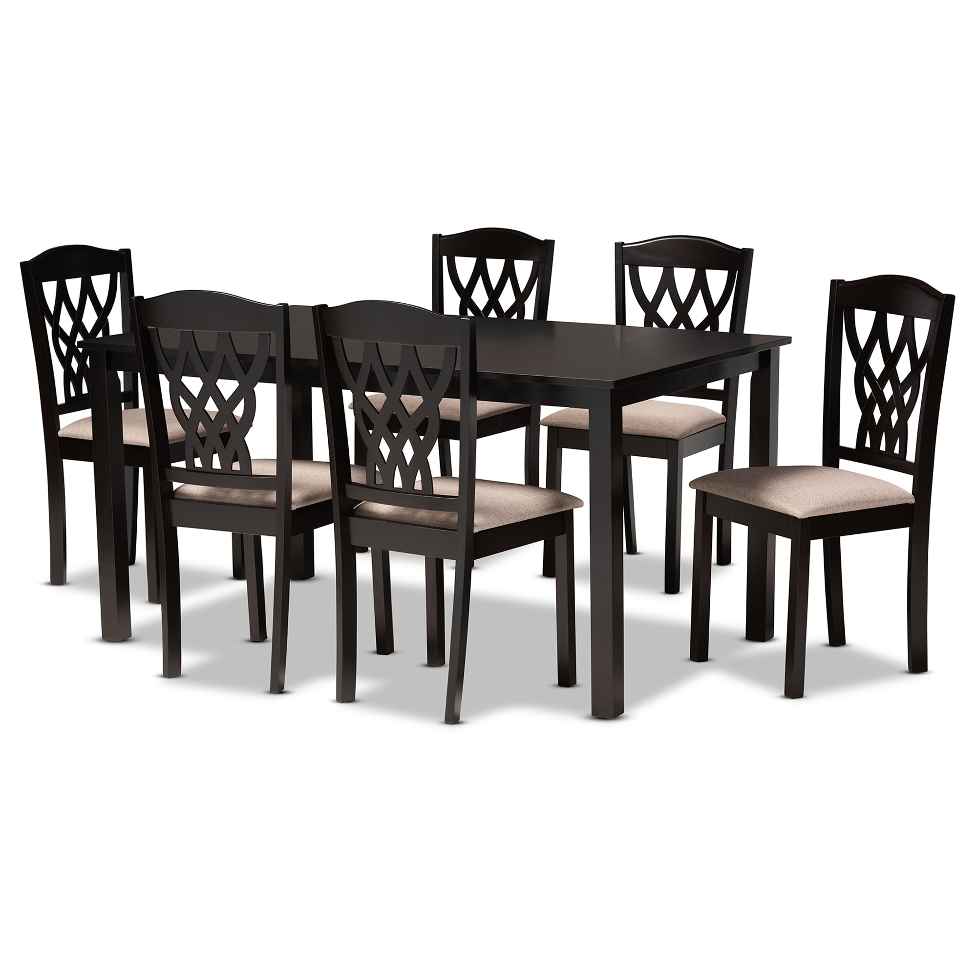 Salem Modern and Contemporary Wood 7 Piece Dining Set eBay