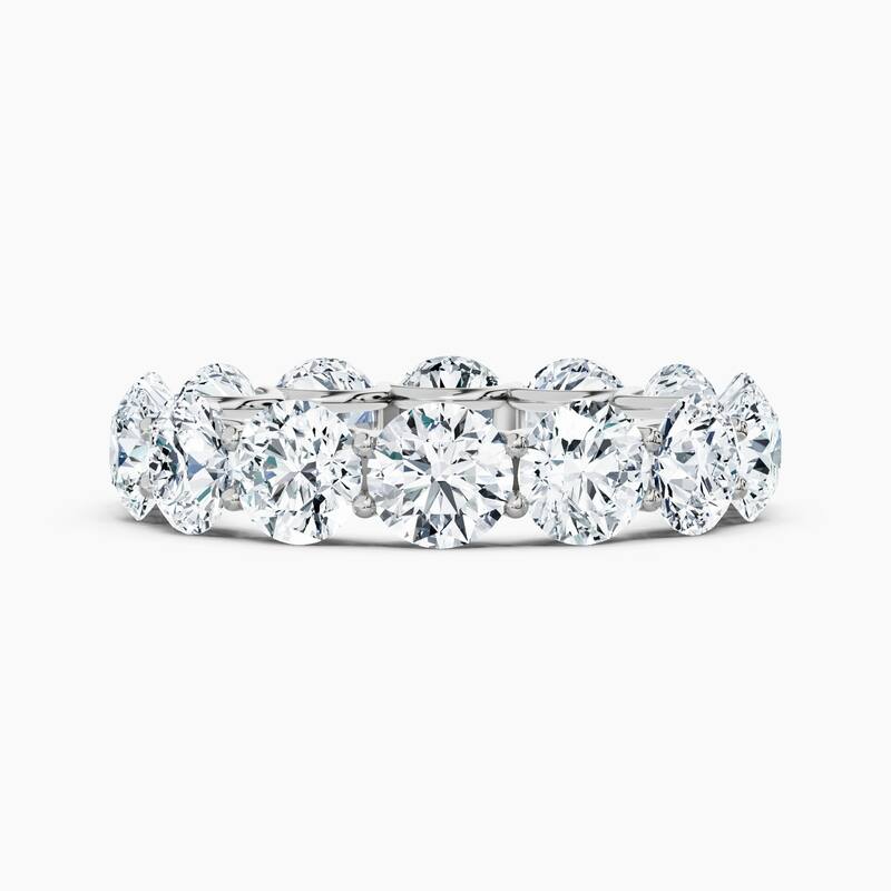 Auriya 14k Gold Round Lab Grown Diamond Eternity Band 2.10 - 9.75 ct. tw. (F-G, VS) - 7.00 ct. wt. - 7.5 - White