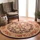 preview thumbnail 2 of 9, SAFAVIEH Handmade Anatolia Letitia Traditional Oriental Hand-spun Wool Rug 4' Round - Olive/Rust - Round
