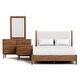 preview thumbnail 10 of 18, Furniture of America Beau Midcentury 4-Piece Kids Boucle Platform Bedroom Set