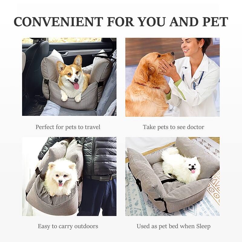 WOWMAX Dog Car Booster Seat Pet Carrier