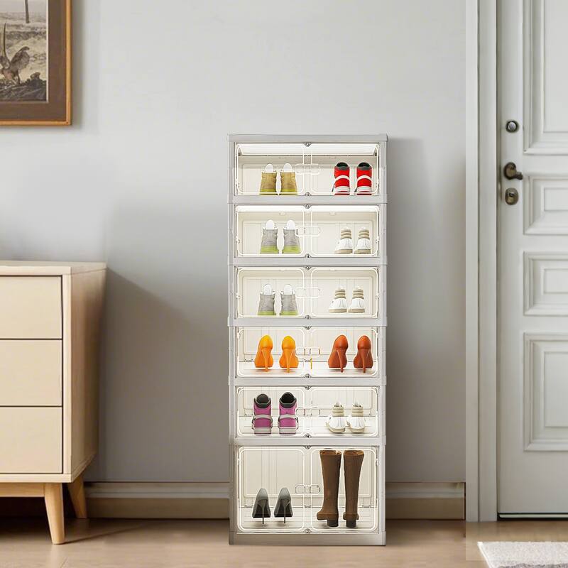 Foldable Shoe Rack Organizer For Closet Shoe Shelf