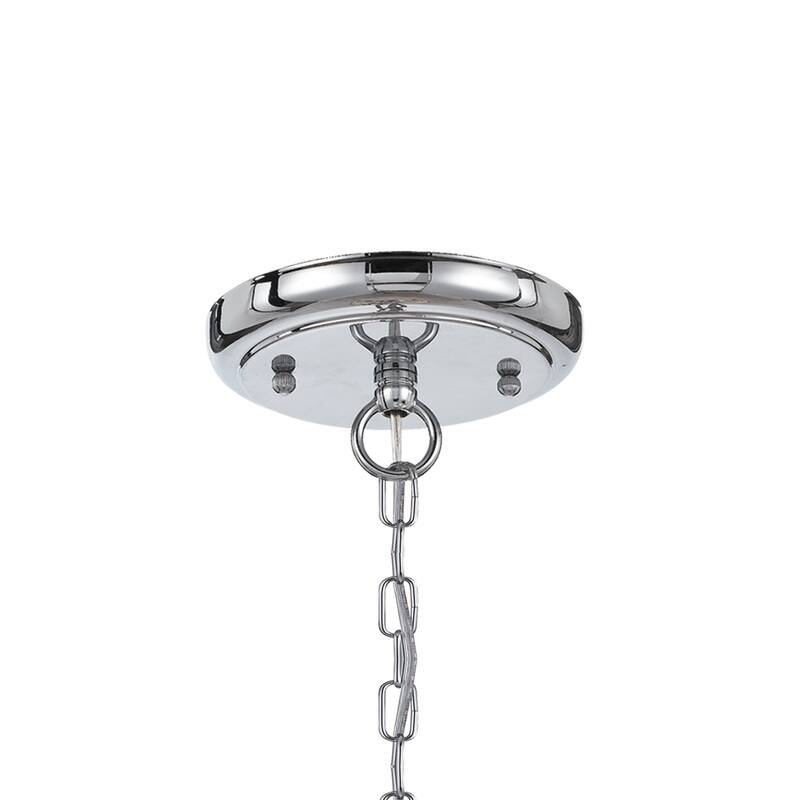 Timeless Home Three Light Mini Chandelier Calypso Polished Chrome - Exact Size