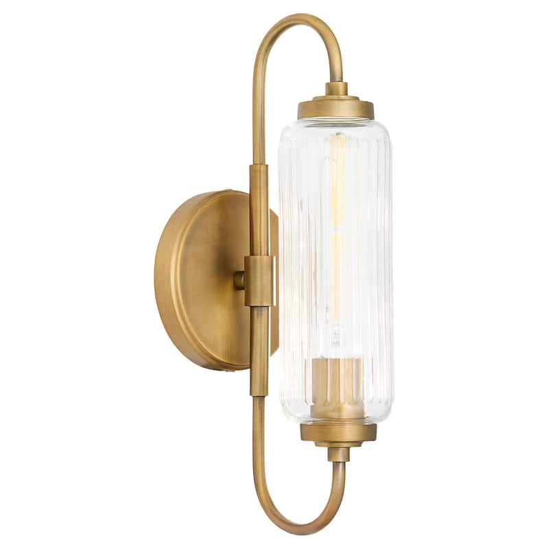 Quorum International 5015-1 Whitmire 15" Tall Bathroom Sconce with - Brushed Brass