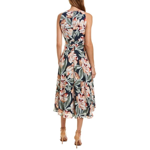 tahari asl midi dress