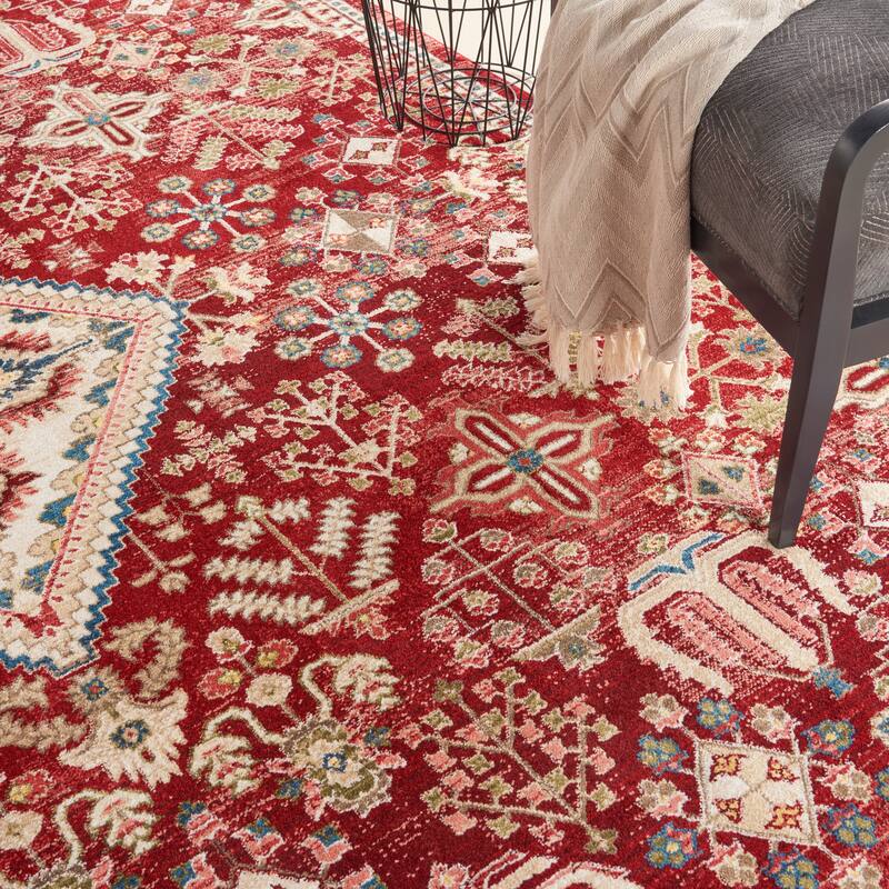 Nourison Revel Traditional Floral Medallion Area Rug