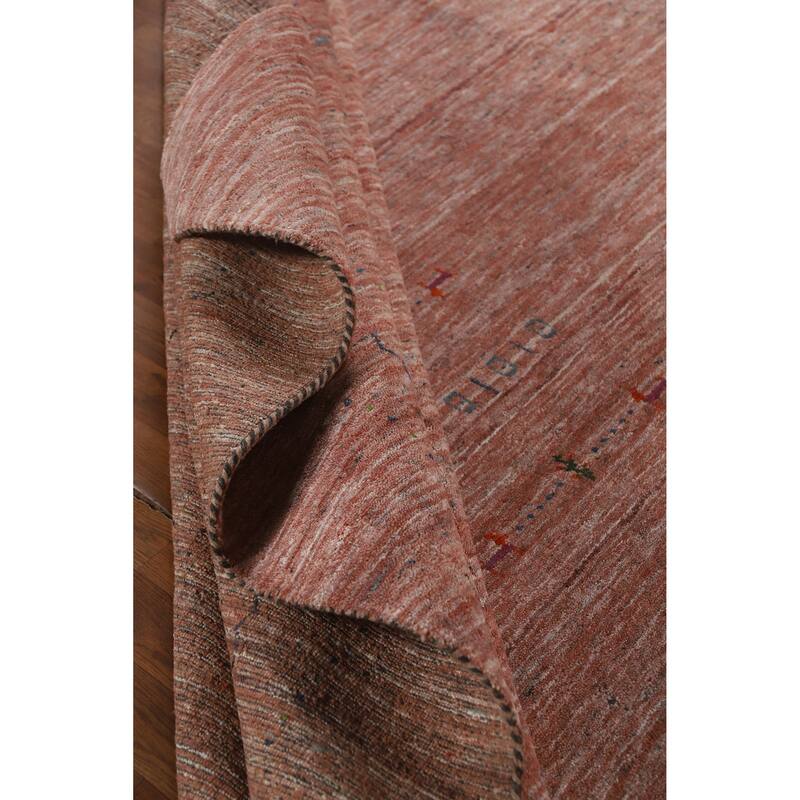 Hand Knotted Oriental 100% Wool Carpet Tribal Animal Pictorial Oranges & Rust Gabbeh Area Rug - 11' 3'' X 9' 0''