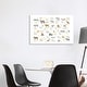 preview thumbnail 3 of 6, iCanvas "Safari Alphabet Nursery Decor" by PaperPaintPixels Canvas Print 26x40x1.5