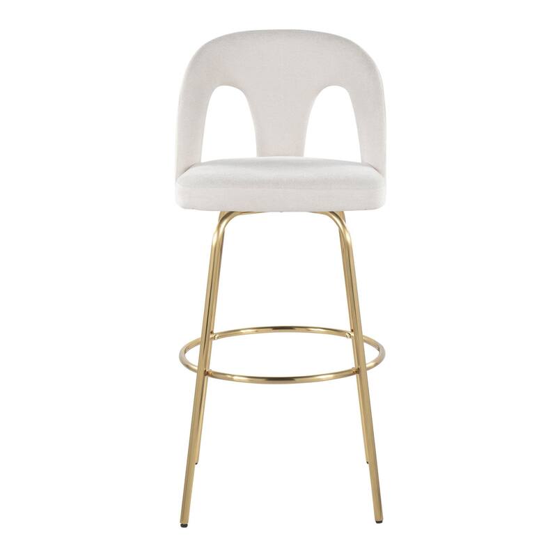 Ava Upholstered 30" Fixed-Height Barstool - Set of 2