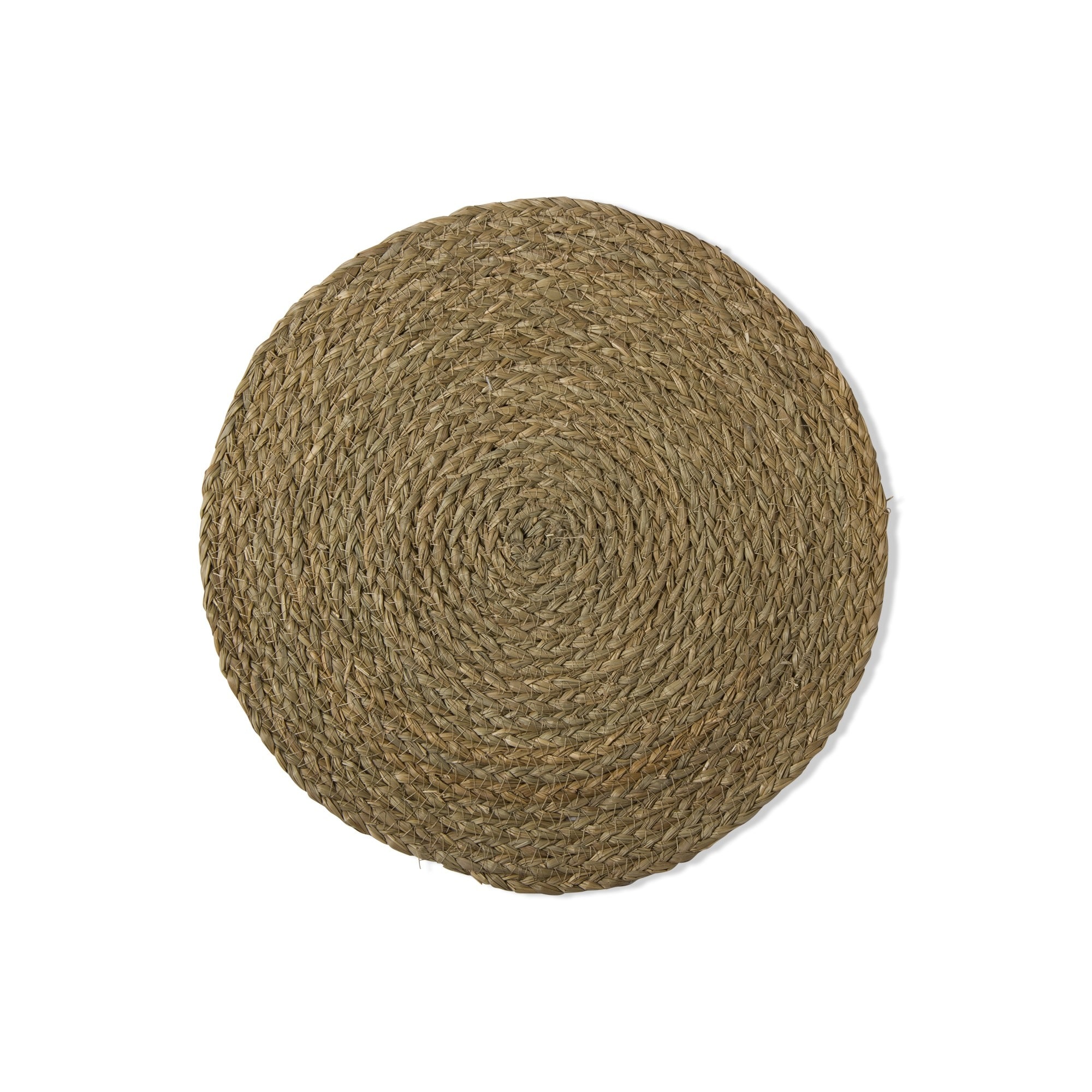 Natural Braided Grass Placemat 15x15 inches Eco-Friendly Wipe Clean Spring Decor for Dining Table