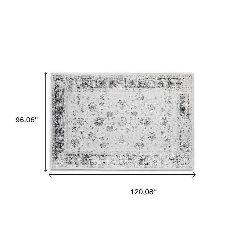 HomeRoots Oriental Casual Rectangle Area Rug