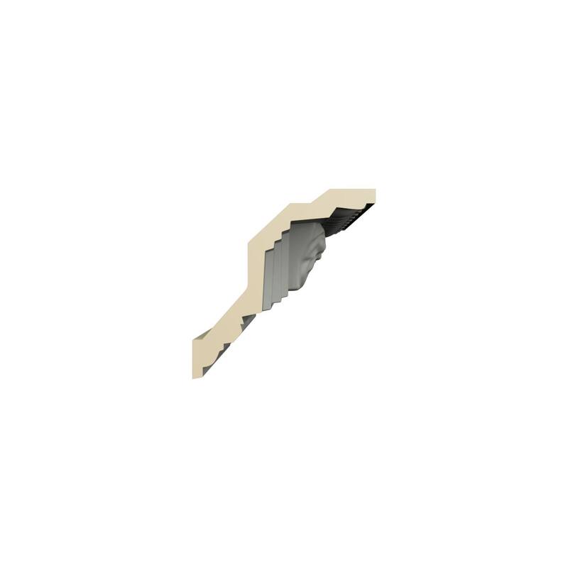 3 1/8"H x 3 1/8"P x 4 1/2"F x 96"L Grayson Crown Moulding - 1-Pack