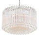 preview thumbnail 5 of 3, Lofton 7 Light Polished Nickel Chandelier