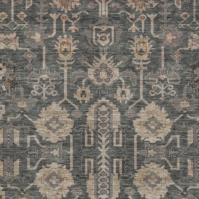 HomeRoots Oriental Traditional Rectangle Outdoor Rug