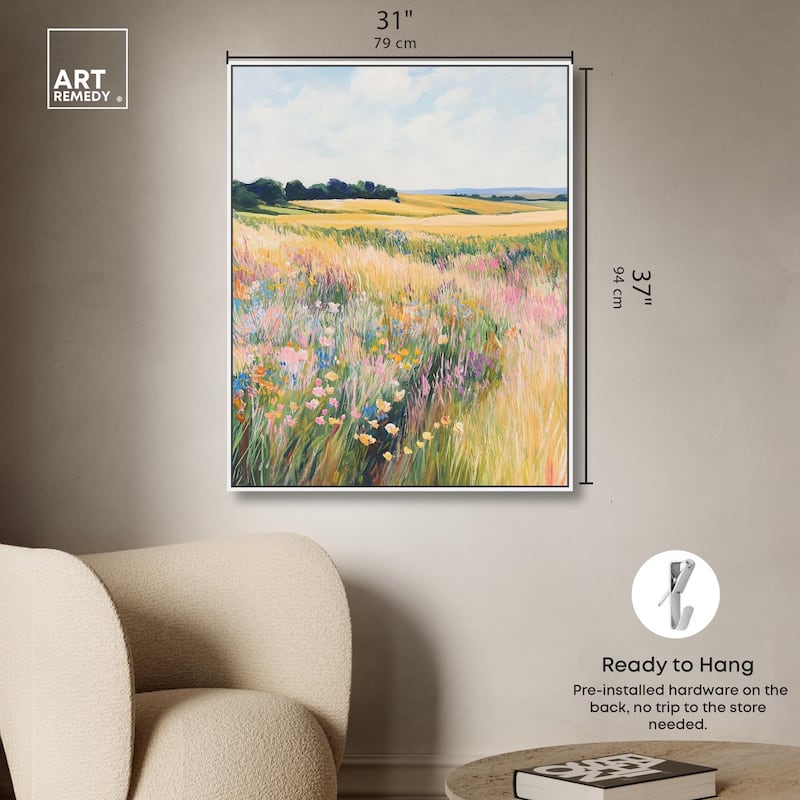 Open Field II Canvas by Art Remedy