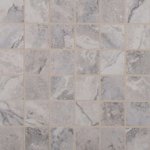 MSI N2X2-C Napa - 2" Square Mosaic Tile - Matte Ceramic Visual - Sold by Carton (11 SF/Carton) - Gray