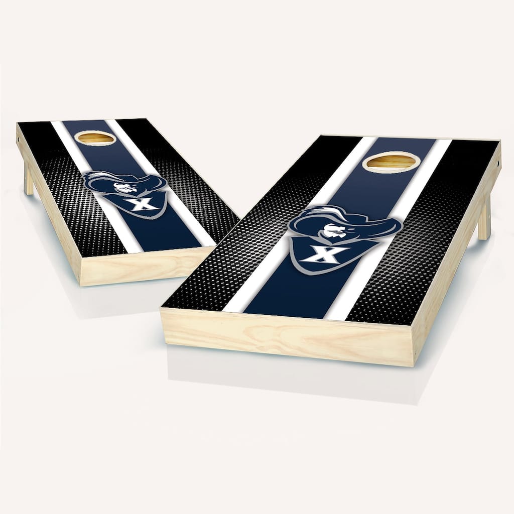 Xavier Musketeers Striped Outdoor Cornhole Board Set