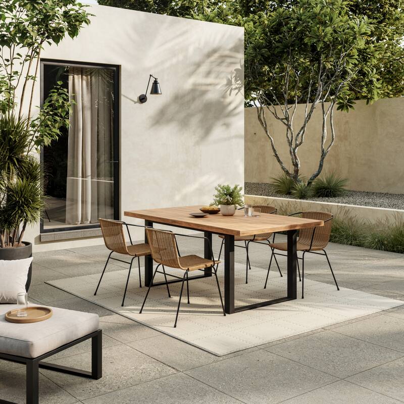 Nourison Horizon Indoor/Outdoor Geometric Area Rug - 4' x 6' - Grey