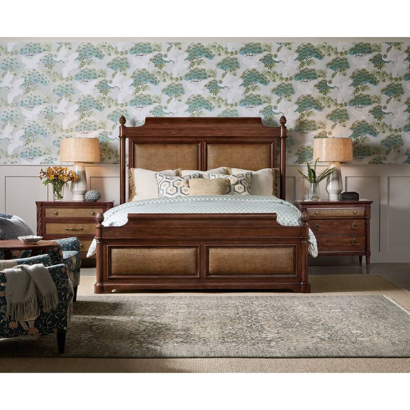 Hooker Furniture 6750-90266 Charleston King Cherry and Walnut Platform
