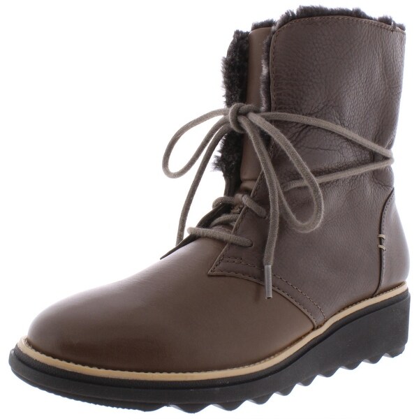 clarks fur lined boots womens
