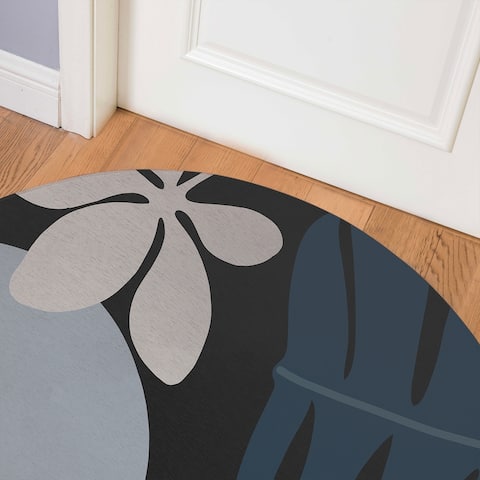 SHERE BLACK Indoor Floor Mat By Kavka Designs