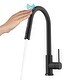 preview thumbnail 49 of 167, Kraus 2-Function 1-Handle 1-Hole Pulldown Sprayer Brass Kitchen Faucet KPF-3104 - 16 3/8" Height (Oletto Touch Faucet) - MB - Matte Black