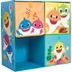 preview thumbnail 1 of 1, Baby Shark Collapsible Storage Cubby with 3 Cubes