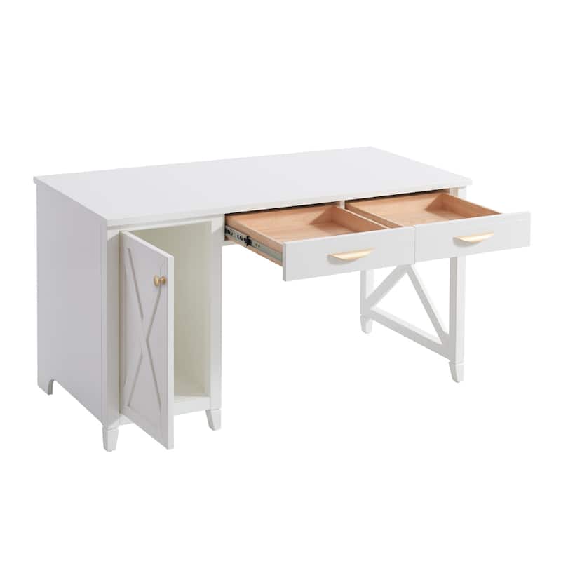 Pescara 55"Writing desk in White