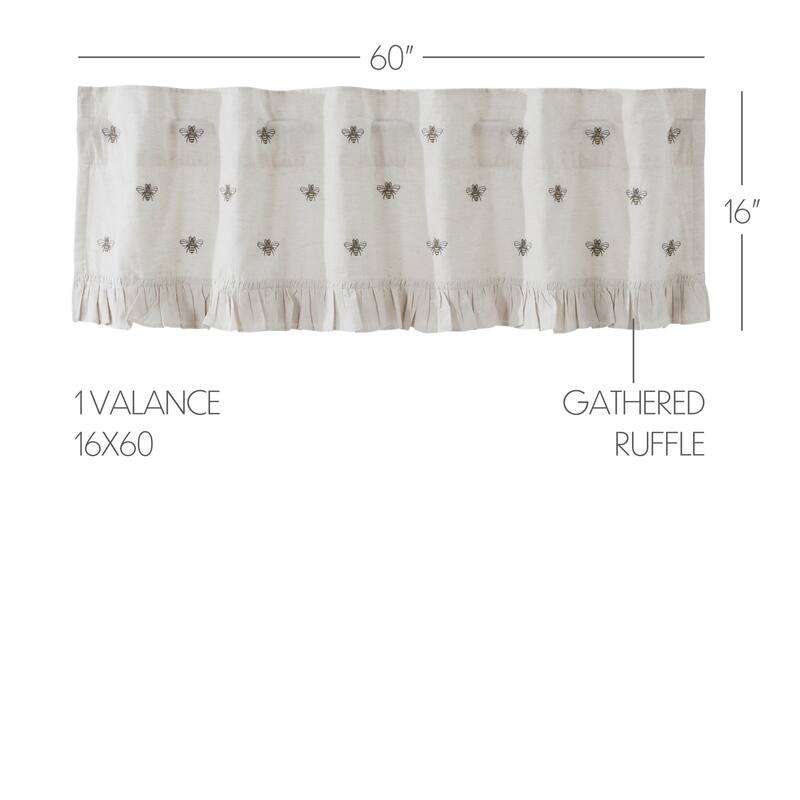 Prescott Balloon Valance 15x60 - Balloon Valance 60x15 - Balloon Valance 60x15 - Balloon Valance 60x15 - Dark Brown/Light Tan/Creme