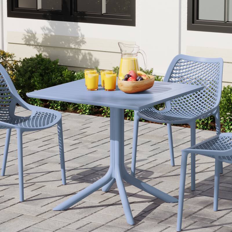 Frond and Form 31.5 Inch Outdoor Square Dining Table