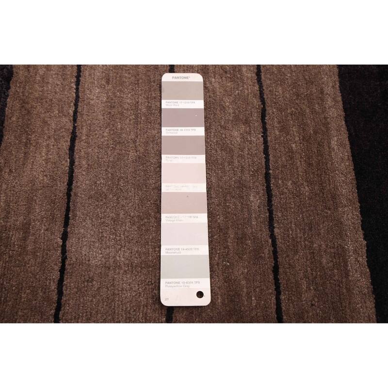 ECARPETGALLERY Hand-knotted Opulence Taupe Wool Rug - 8'0 x 9'6