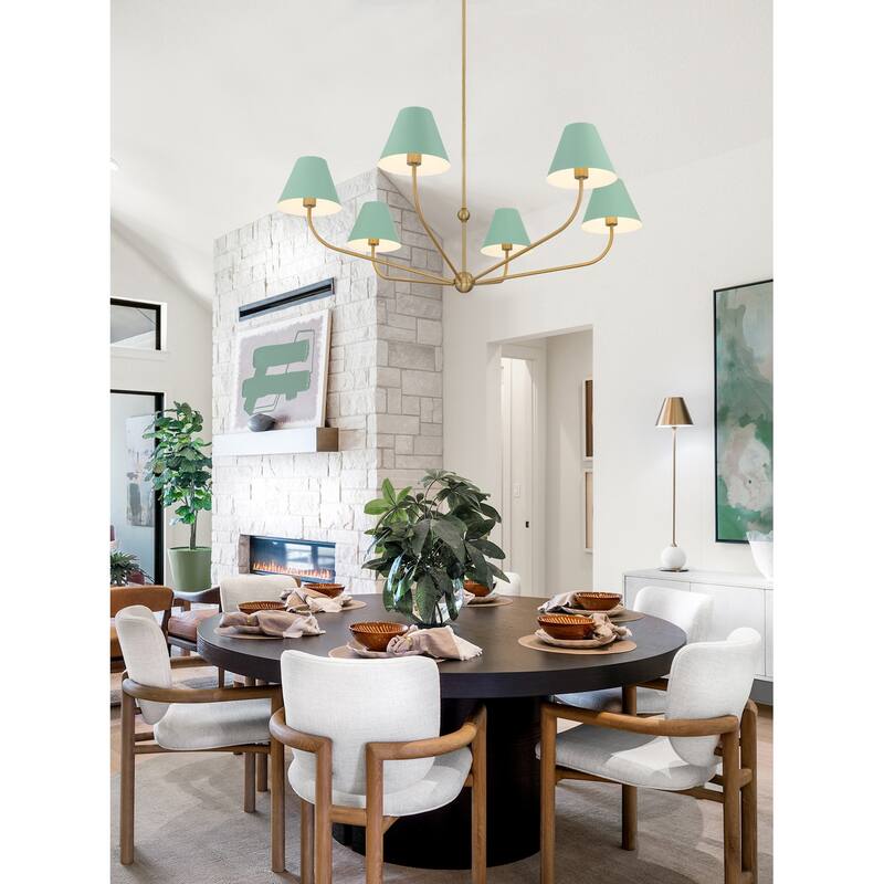 Crystorama Lighting Group XAV-B9319 Xavier 6 Light 48" Wide Chandelier