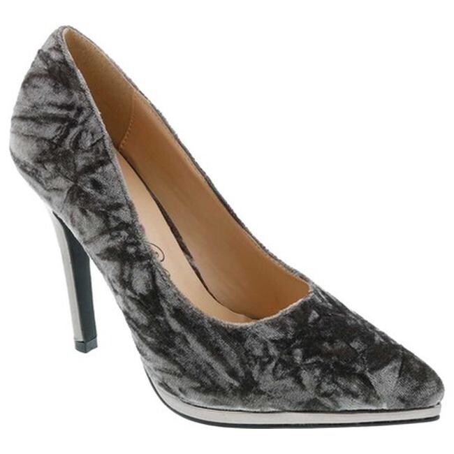 crushed velvet pumps