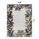 preview thumbnail 3 of 30, Contemporary Floral Border Indoor/Outdoor Area Rug