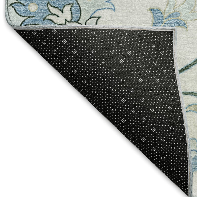 Machine Washable Indoor/ Outdoor Traditional Serena Chantille Rug