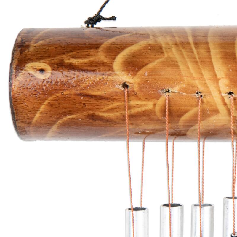 Novica Handmade Early Morning Song Bamboo Wind Chime
