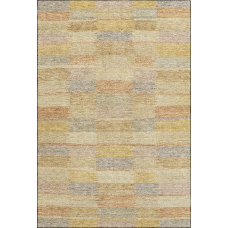 Premium Washable Super Soft Geo Stripe Mayfield Rug