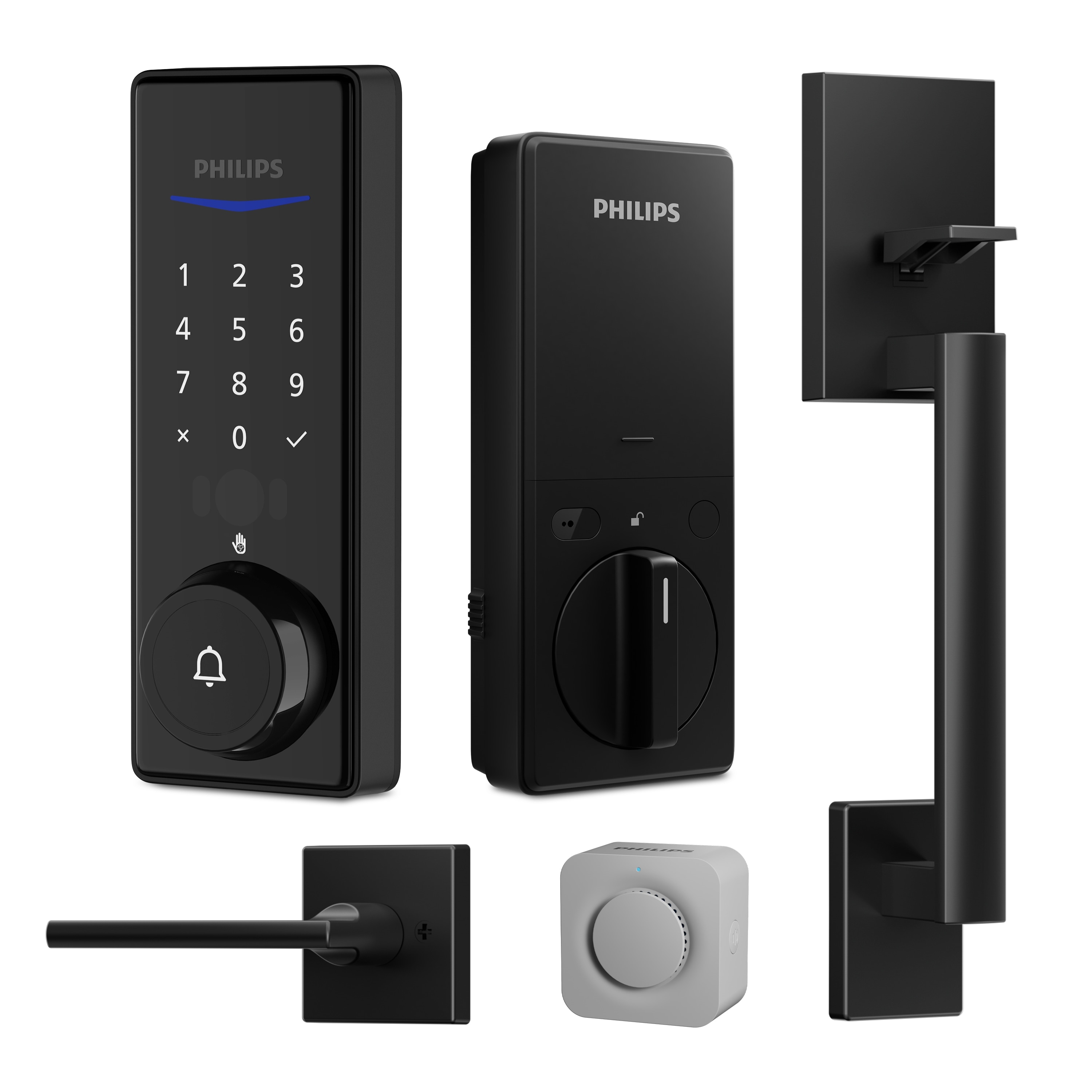 Philips Wi-Fi Smart Deadbolt with Palm Recognition & Handle Set