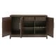preview thumbnail 6 of 8, Morelia Brown Finish 3-Door Buffet Server with Wine Storage by iNSPIRE Q Classic