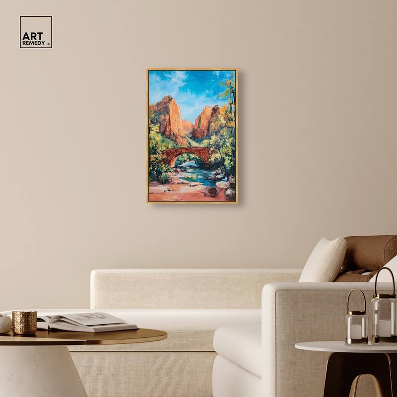 Bridge in Time Canvas by Art Remedy