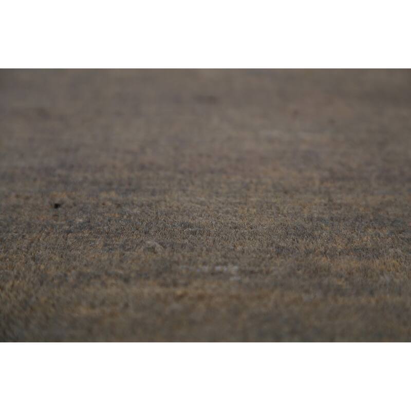 Gray & Beige Modern Gabbeh Runner Rug Handmade Wool Carpet - 2'8" x 9'6"