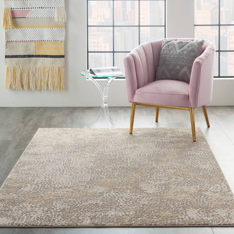 Michael Amini MA90 Uptown Abstract Area Rug