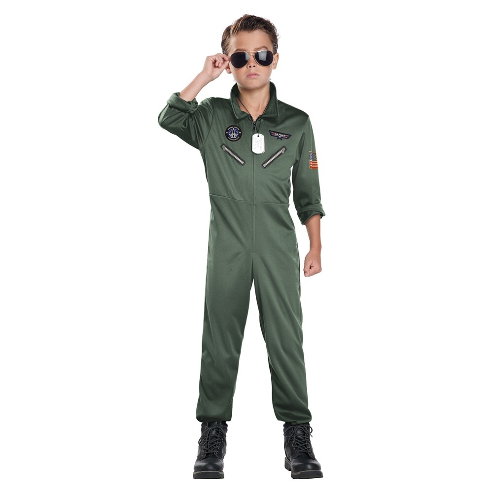 Shop Child Jet Pilot Top Gun Costume Overstock 29202288