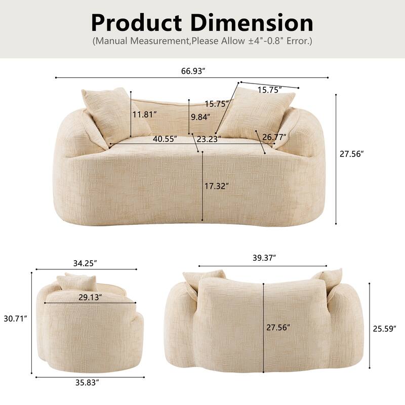 two person compress sofa