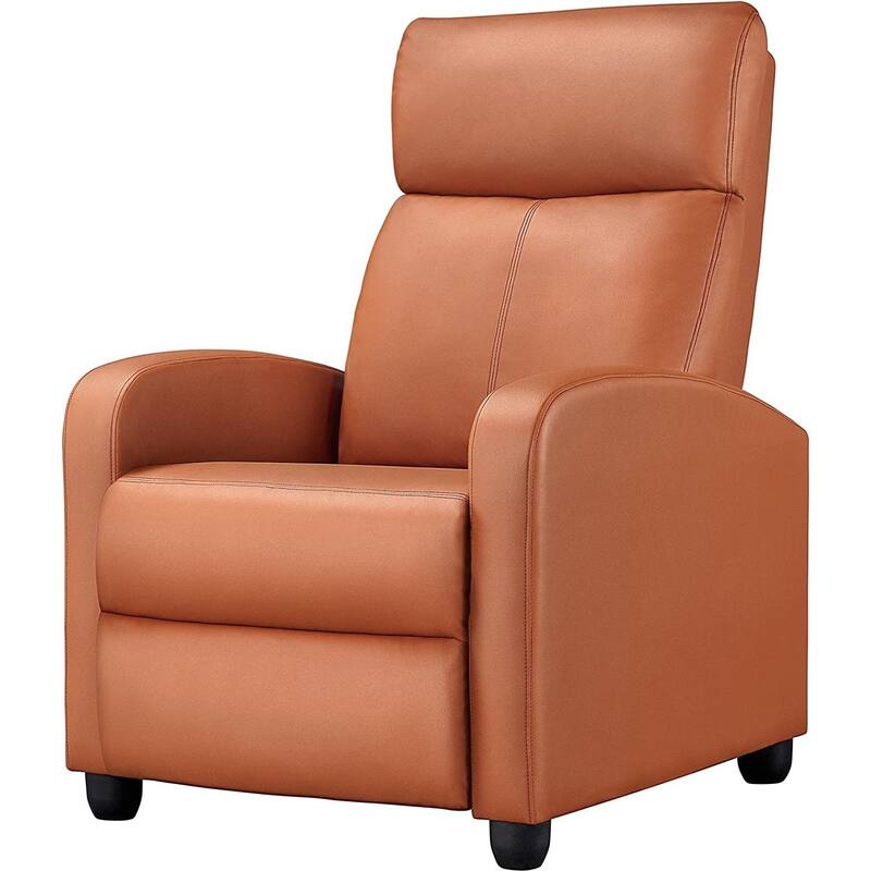 High-Density Faux Leather Push Back Recliner Chair